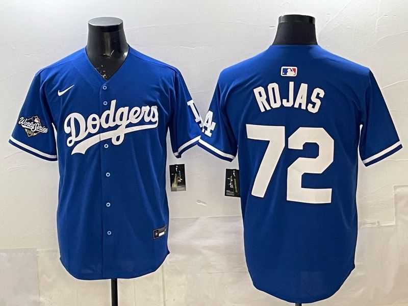 Men 2025 Los Angeles Dodgers #72 Rojas Blue Game Nike MLB Jersey style 0010->los angeles dodgers->MLB Jersey